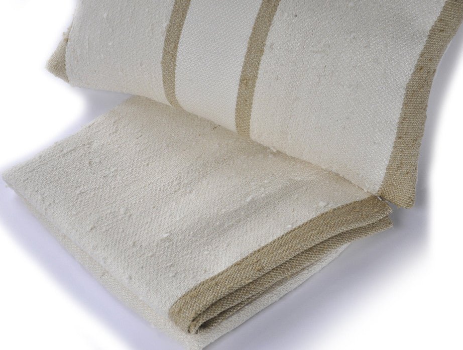 Natural Striped Linen Pillow
