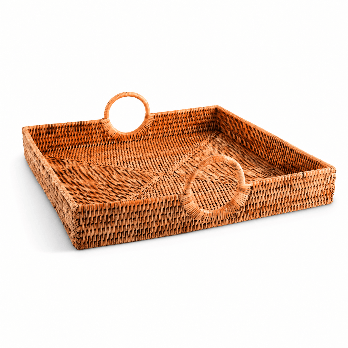 Hand-Woven Rattan Serving Tray - OROA