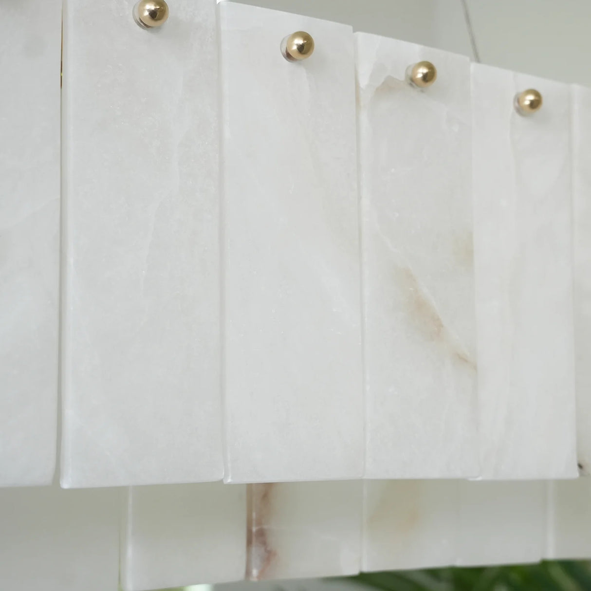 Rectangular Linear Alabaster Chandelier - OROA