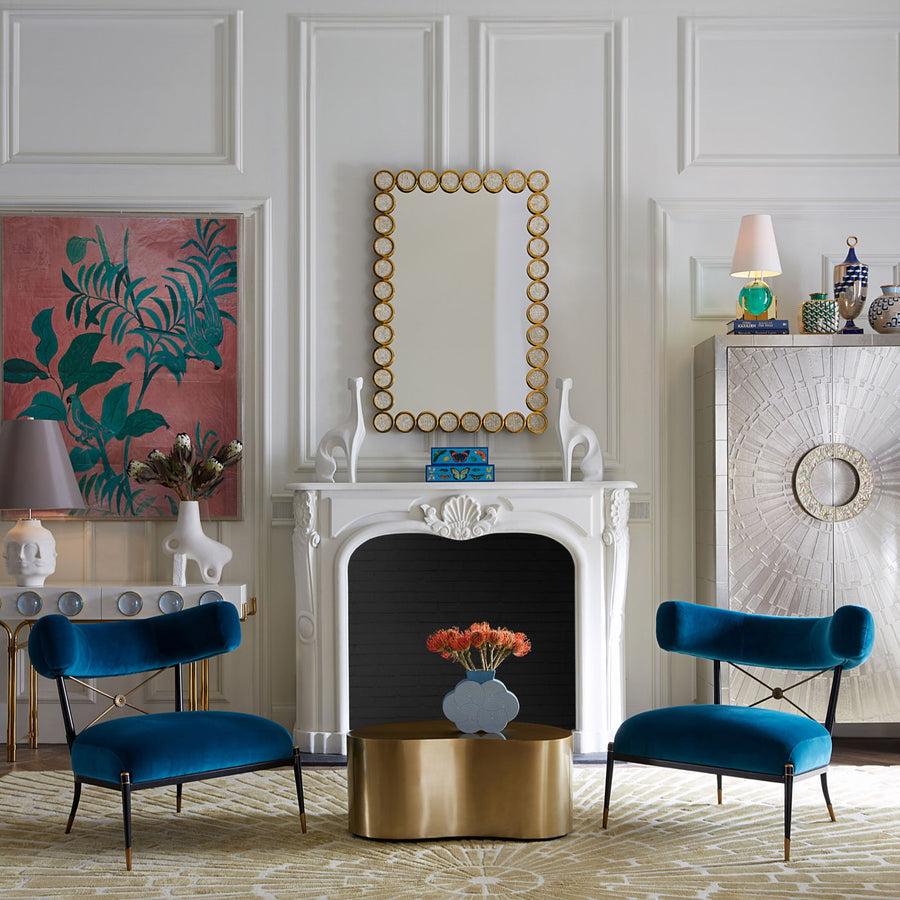 Velvet Klismos Lounge Chair | Jonathan Adler Rider | Oroa.com