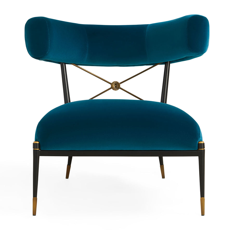 Velvet Klismos Lounge Chair | Jonathan Adler Rider | Oroa.com