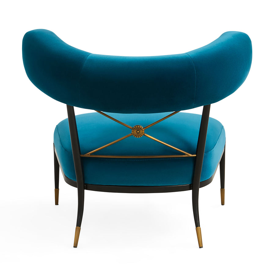 Velvet Klismos Lounge Chair | Jonathan Adler Rider | Oroa.com
