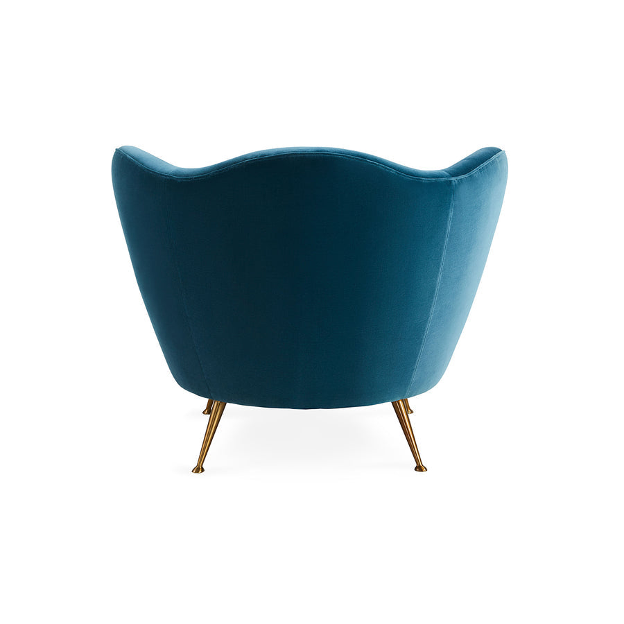 Wave Top Velvet Lounge Chair | Jonathan Adler Ripple | Oroa.com