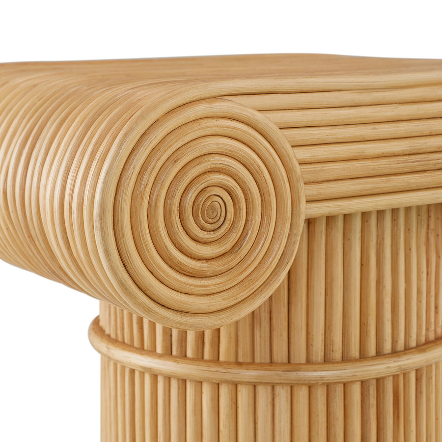 Hand-Coiled Reeds Pedestal | Oroa.com