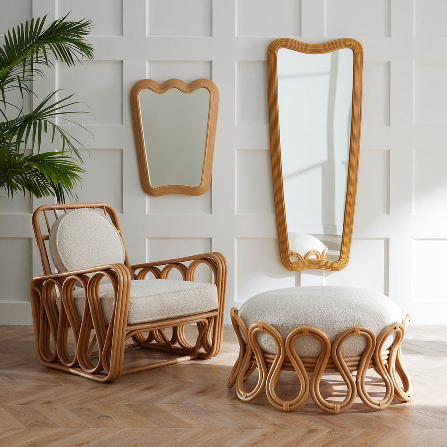 Reeds Wavy Mirror | Jonathan Adler Riviera Ripple | Oroa.com