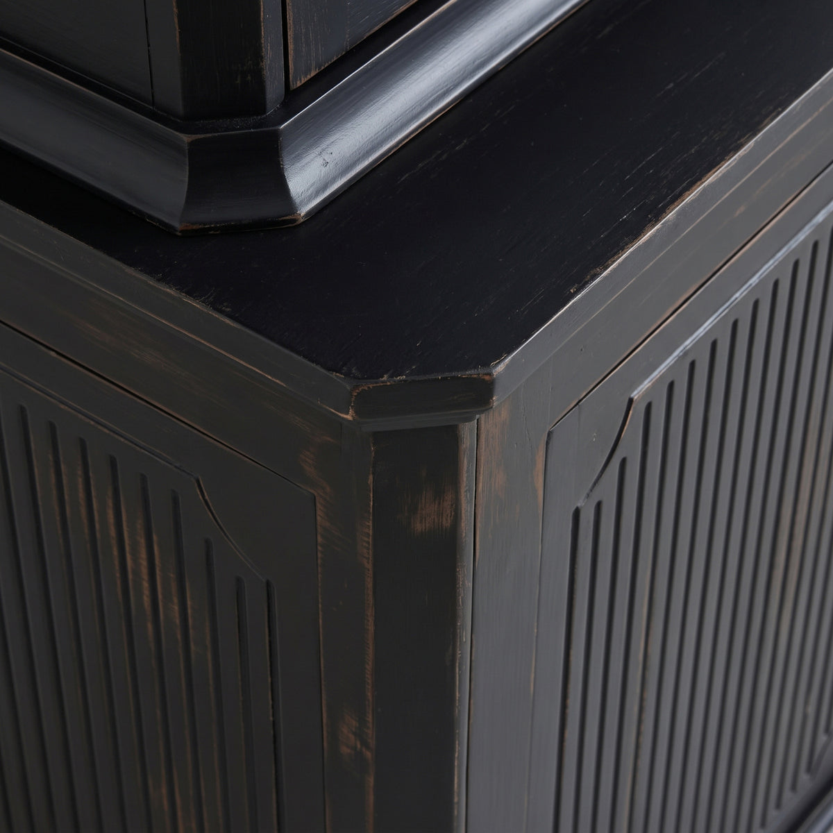Modern European furniture - 3-Sided Glass Hutch Cabinet - www.oroa.com