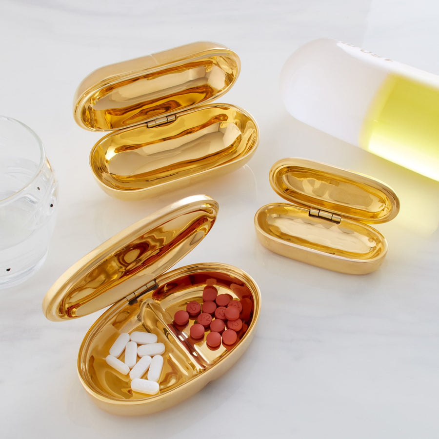 Solid Brass Pill Box | Jonathan Adler Prozac | Oroa.com