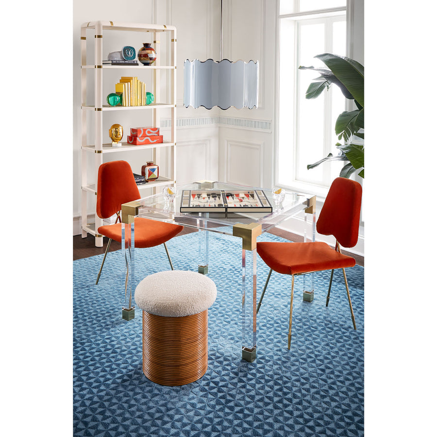 Crisscross Brass Frame Dining Chair | Jonathan Adler Maxime | Oroa.com