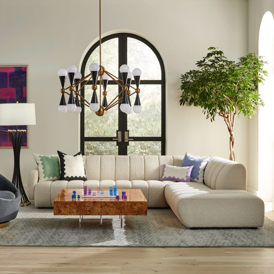 Mappa Wood Square Cocktail Table | Jonathan Adler Bond | Oroa.com