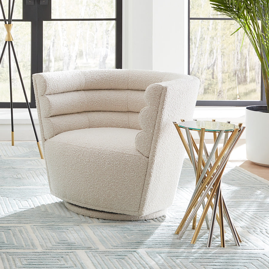 Mirrored Glass Accent Table | Jonathan Adler Electrum | Oroa.om
