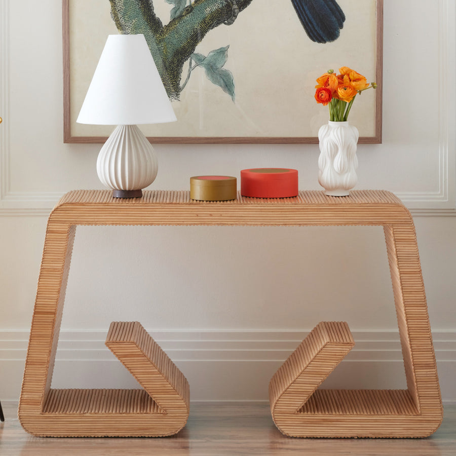 Carved Porcelain Vase L | Jonathan Adler Balloon | Oroa.com