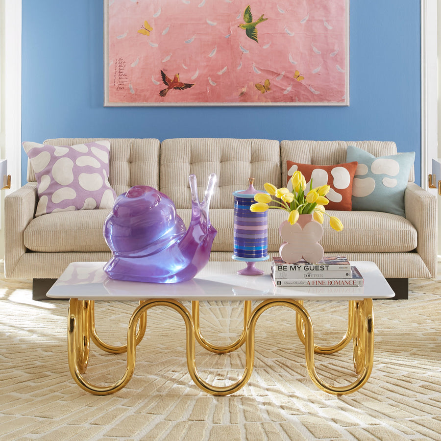 Purple Acrylic Decorative Object | Jonathan Adler Snail | Oroa.com