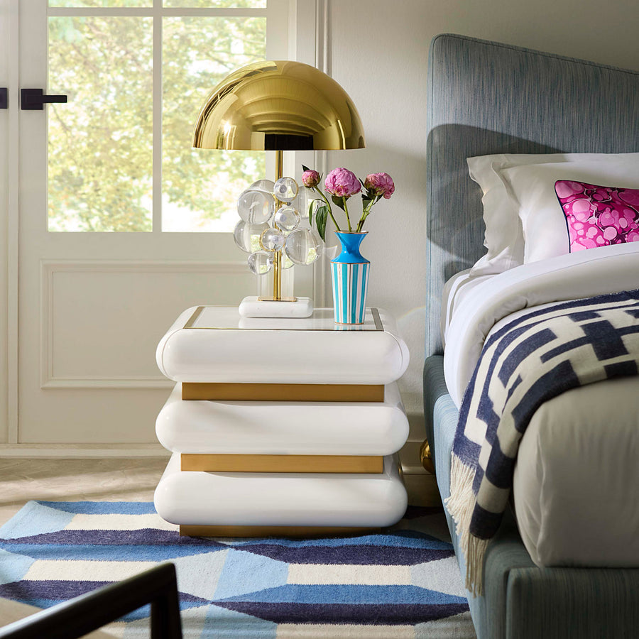 Blue Stripes Porcelain Vase | Jonathan Adler Portofino | Oroa.com
