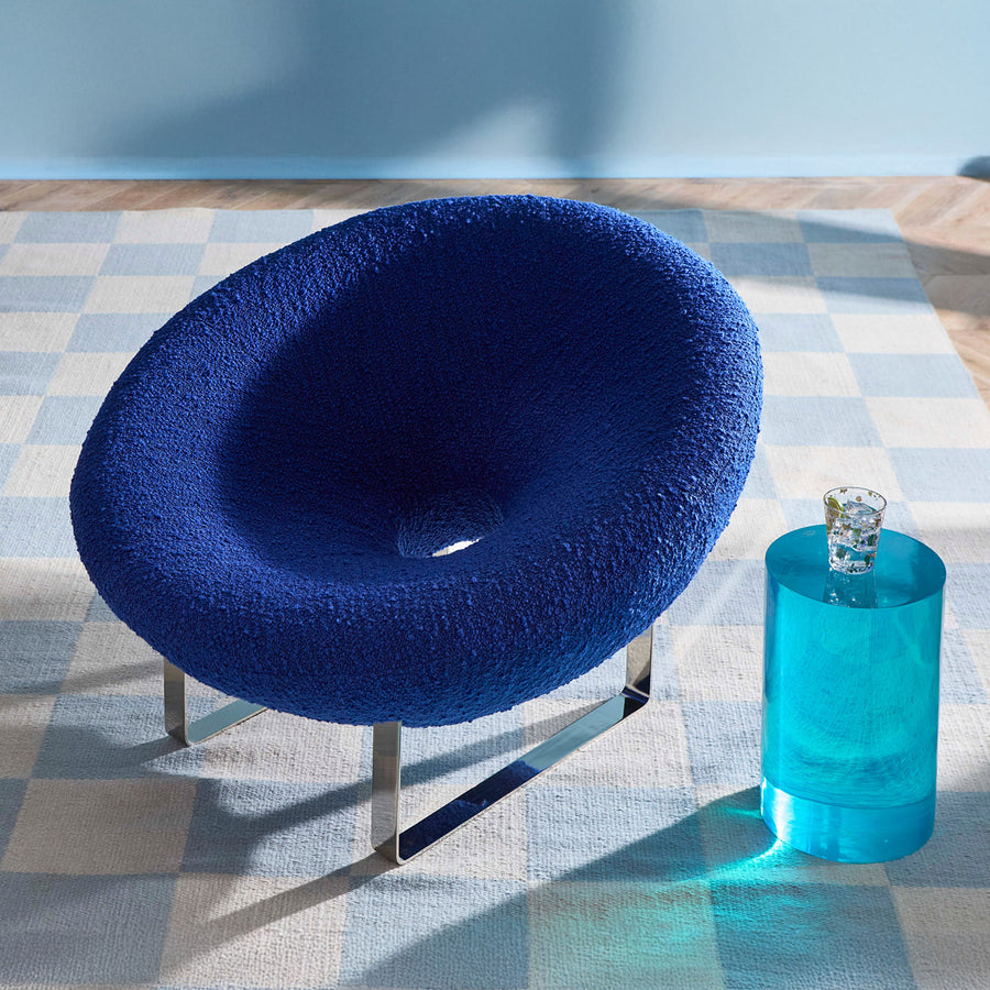 Round Bouclé Lounge Chair | Jonathan Adler Saturn | Oroa.com