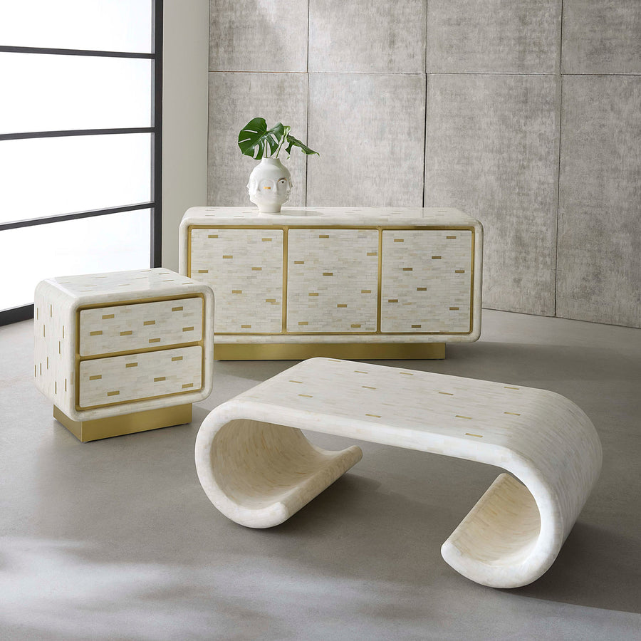 Brick Inlaid Cocktail Table | Jonathan Adler Casablanca | Oroa.com