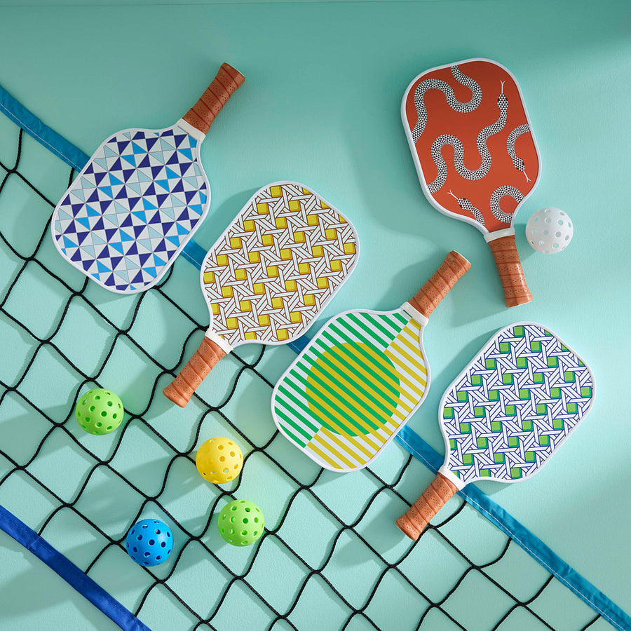 Leather Wrapped Pickleball Set | Jonathan Adler Copenhagen