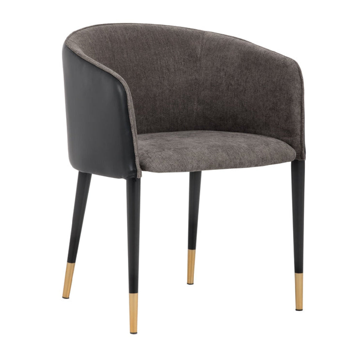 Fabric & Leather Dining Armchair by Splendido Asher Dining Chair, alternate view 7