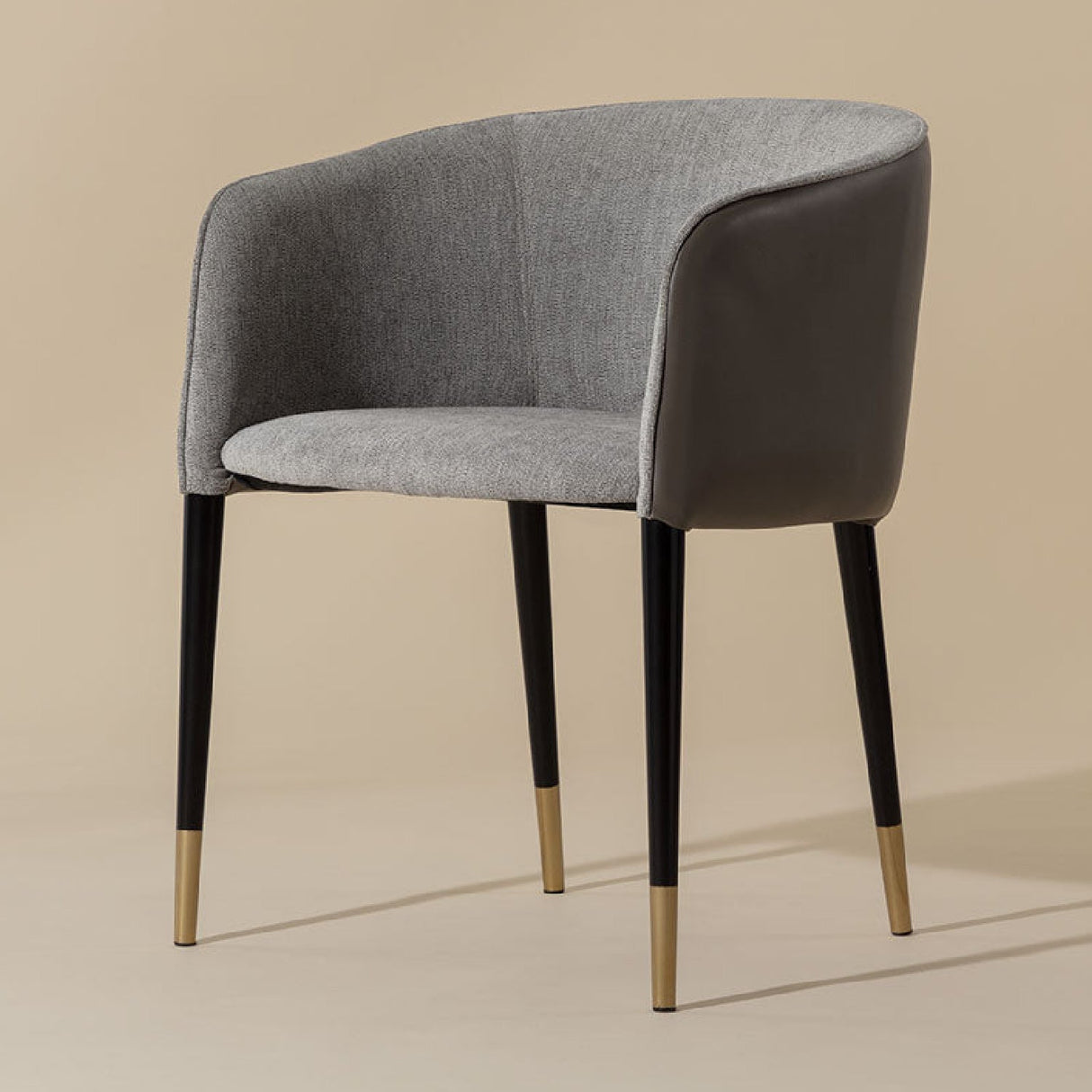 Fabric & Leather Dining Armchair by Splendido Asher Dining Chair, alternate view 11