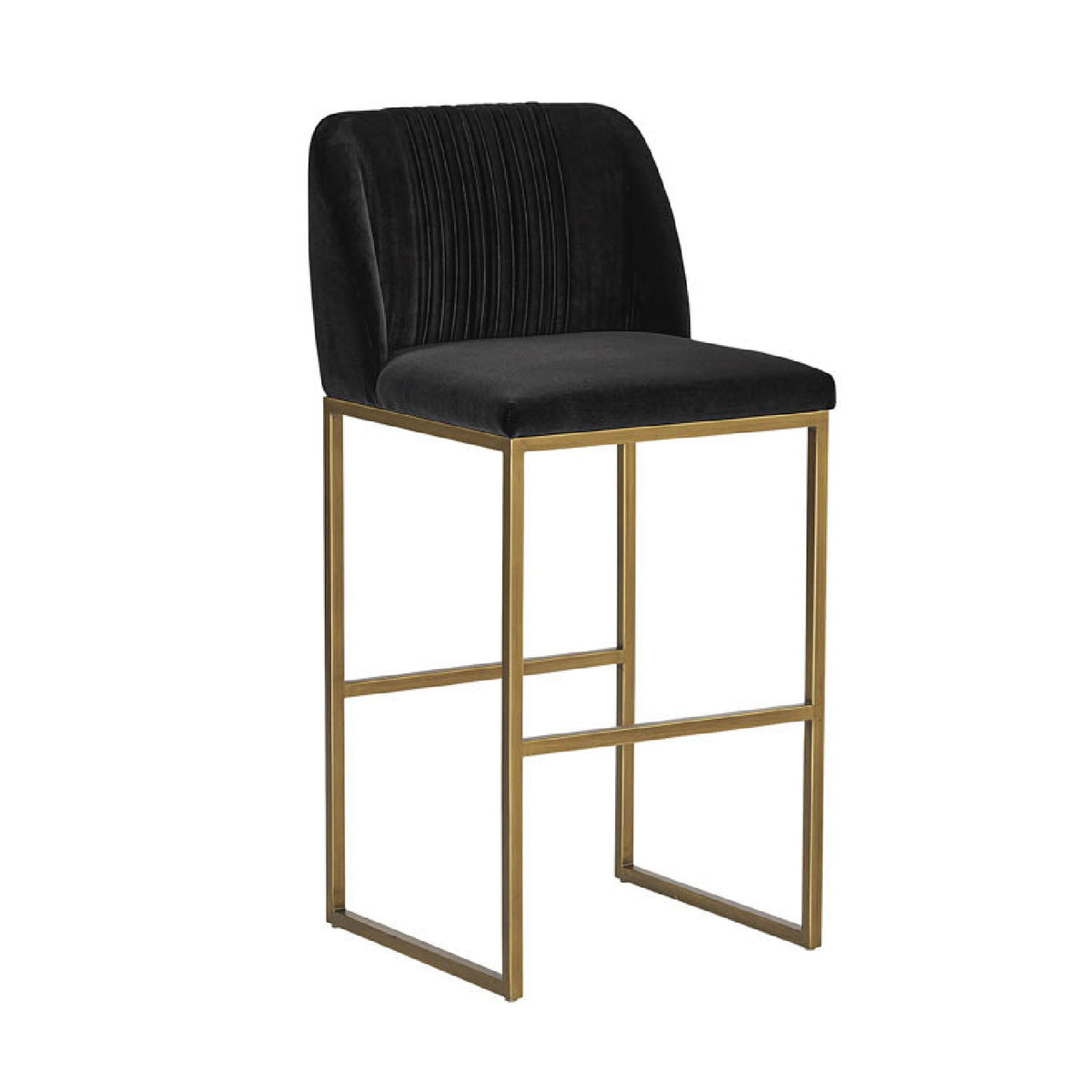 Ruched-Back Fabric Counter Stool | Splendido Nevin