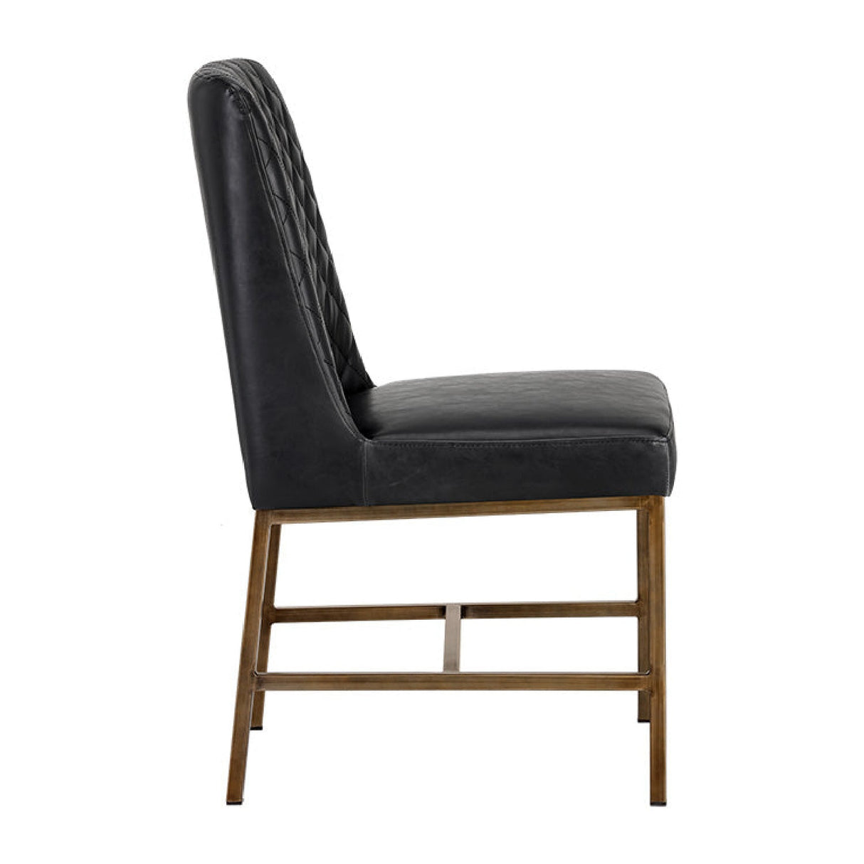 Diamond-Stitched Leather-Inspired Dining Chairs (2) by Splendido Leighland, alternate view 17