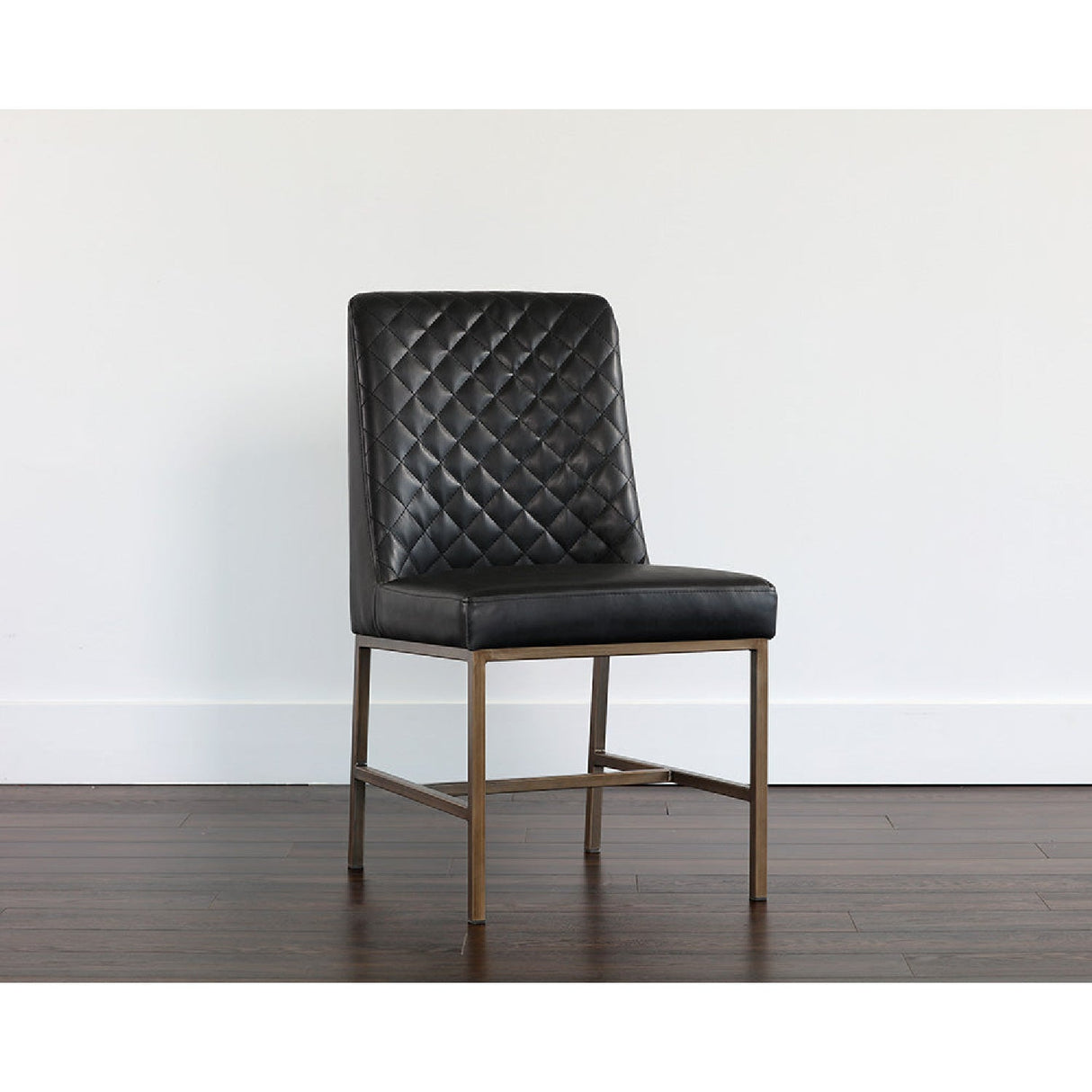 Diamond-Stitched Leather-Inspired Dining Chairs (2) by Splendido Leighland, alternate view 22