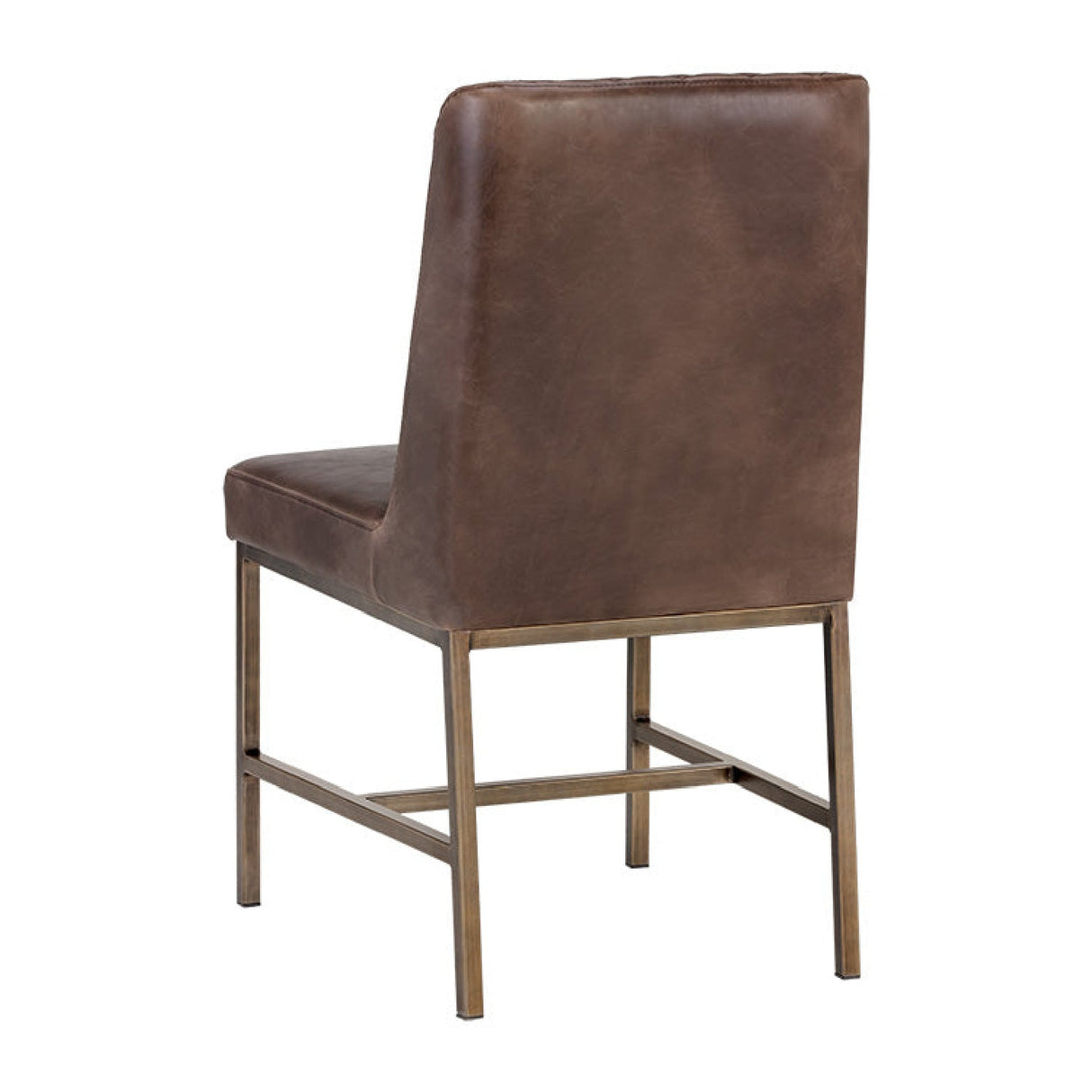 Diamond-Stitched Leather-Inspired Dining Chairs (2) by Splendido Leighland, alternate view 4