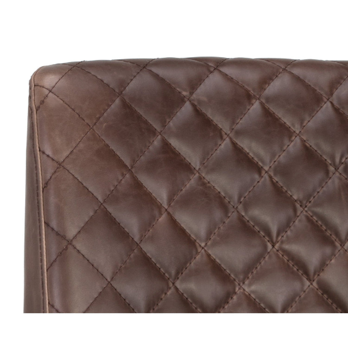 Diamond-Stitched Leather-Inspired Dining Chairs (2) by Splendido Leighland, alternate view 5