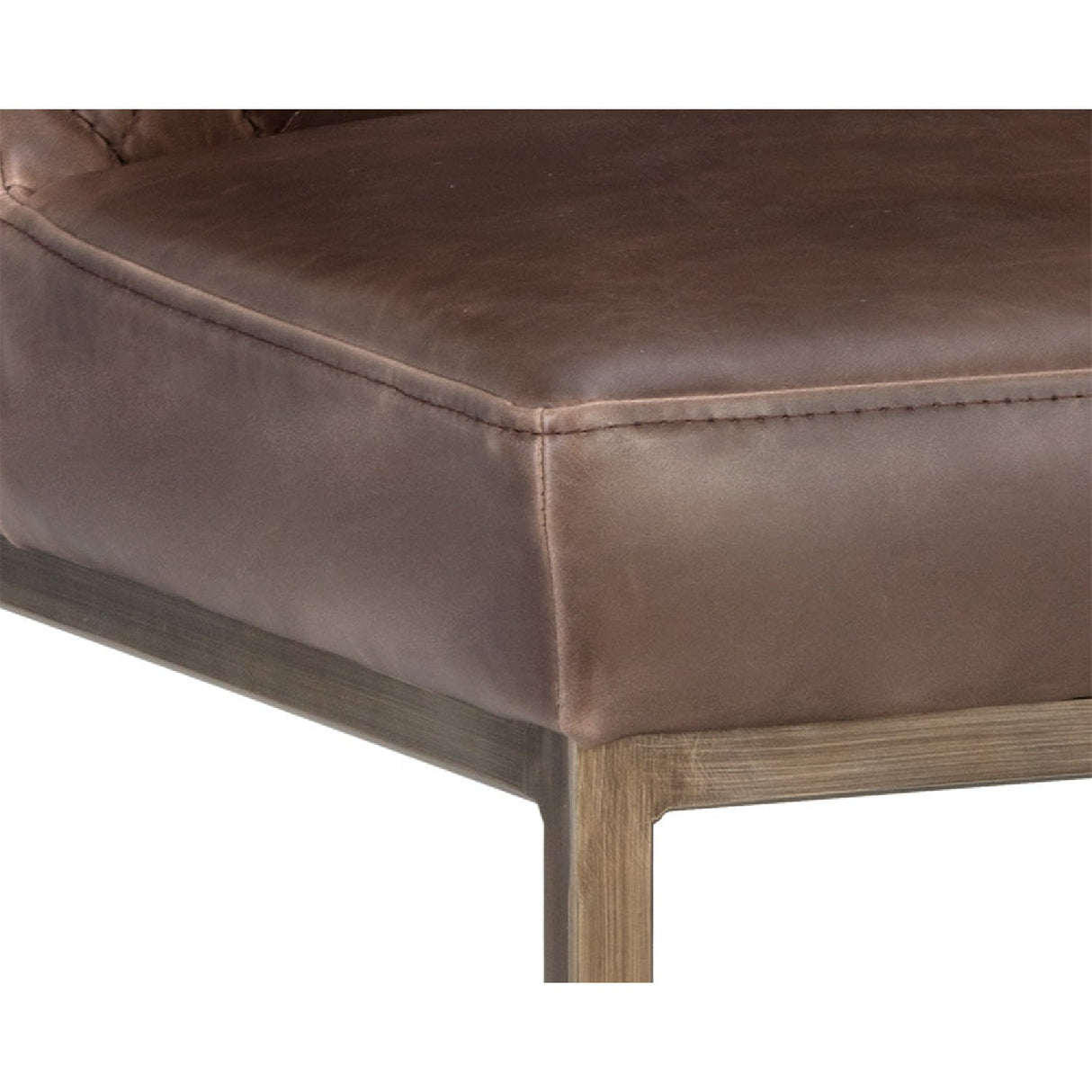 Diamond-Stitched Leather-Inspired Dining Chairs (2) by Splendido Leighland, alternate view 6