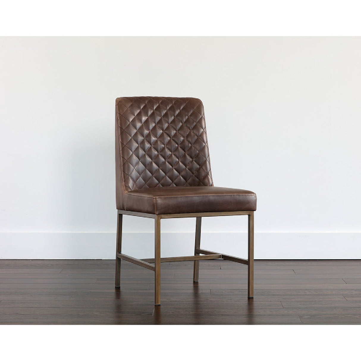 Diamond-Stitched Leather-Inspired Dining Chairs (2) by Splendido Leighland, alternate view 8