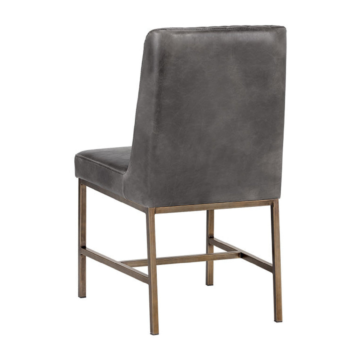 Diamond-Stitched Leather-Inspired Dining Chairs (2) by Splendido Leighland, alternate view 12