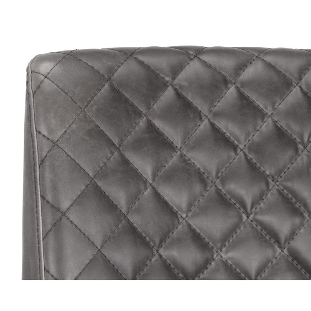 Diamond-Stitched Leather-Inspired Dining Chairs (2) by Splendido Leighland, alternate view 13