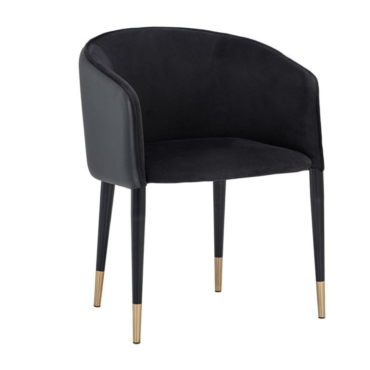 Fabric & Leather Dining Armchair by Splendido Asher Dining Chair, alternate view 16