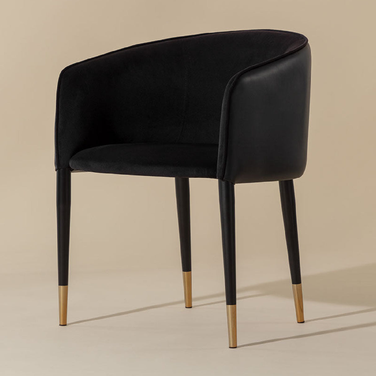 Fabric & Leather Dining Armchair by Splendido Asher Dining Chair, alternate view 21