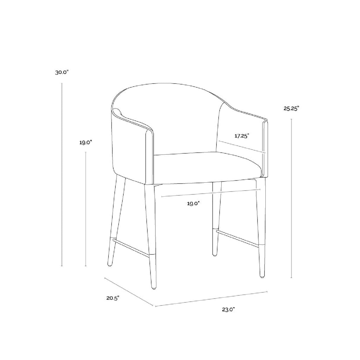 Cream Leather Dining Armchair by Splendido Kylin Dining Chair, alternate view 9