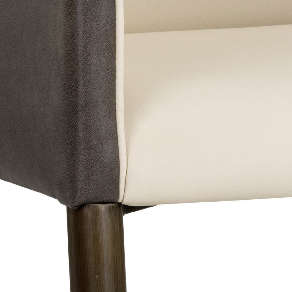 Cream Leather Dining Armchair | Oroa.com