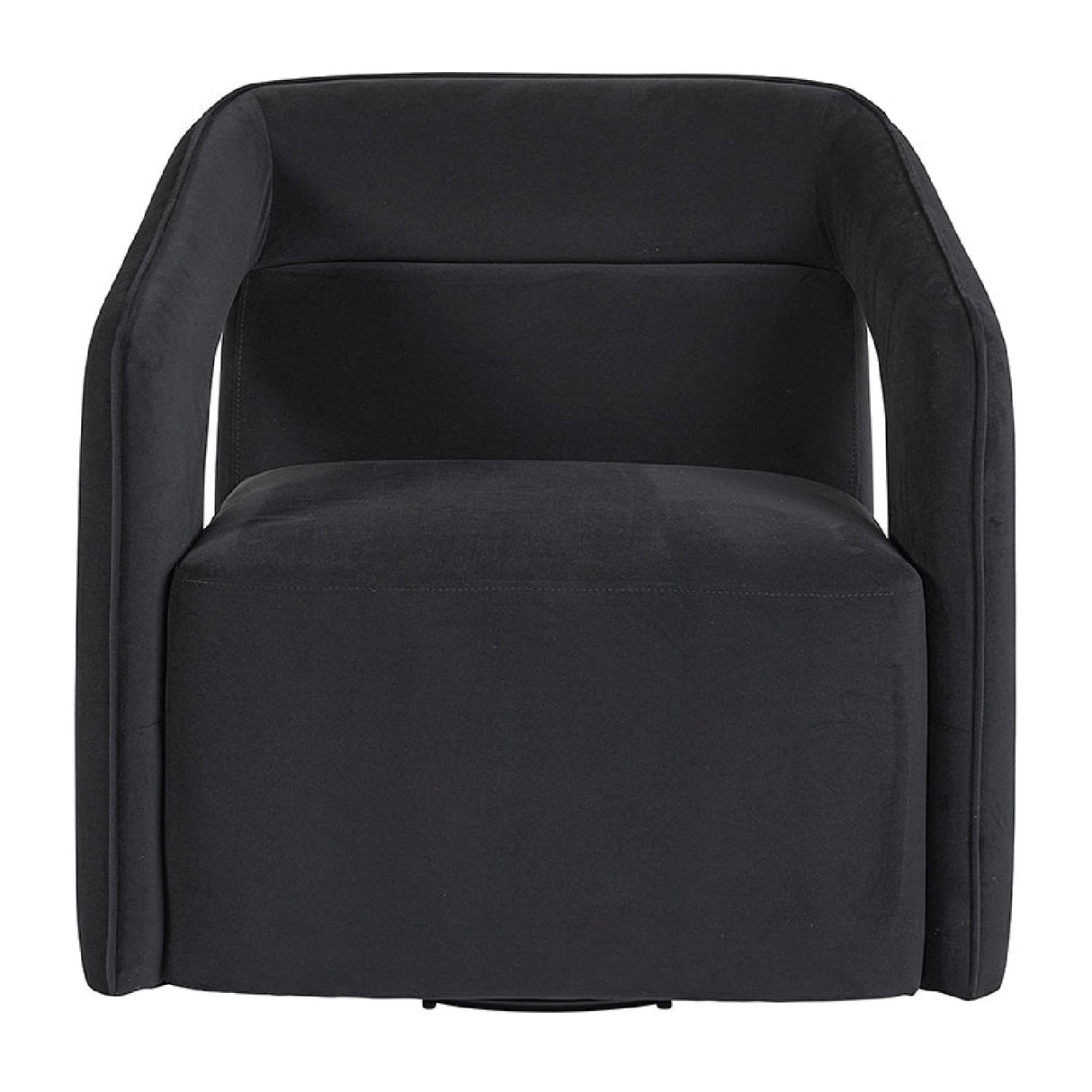 Modern European furniture - Fabric Upholstered Swivel Lounge Chair - www.oroa.com