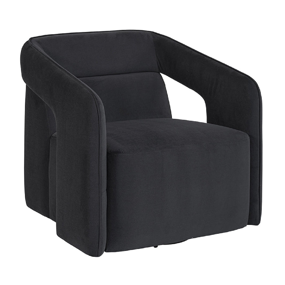 Fabric Upholstered Swivel Lounge Chair by Splendido Kendrick Accent Chair, alternate view 8