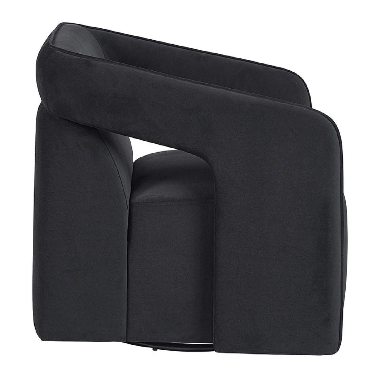 Fabric Upholstered Swivel Lounge Chair | Oroa.com