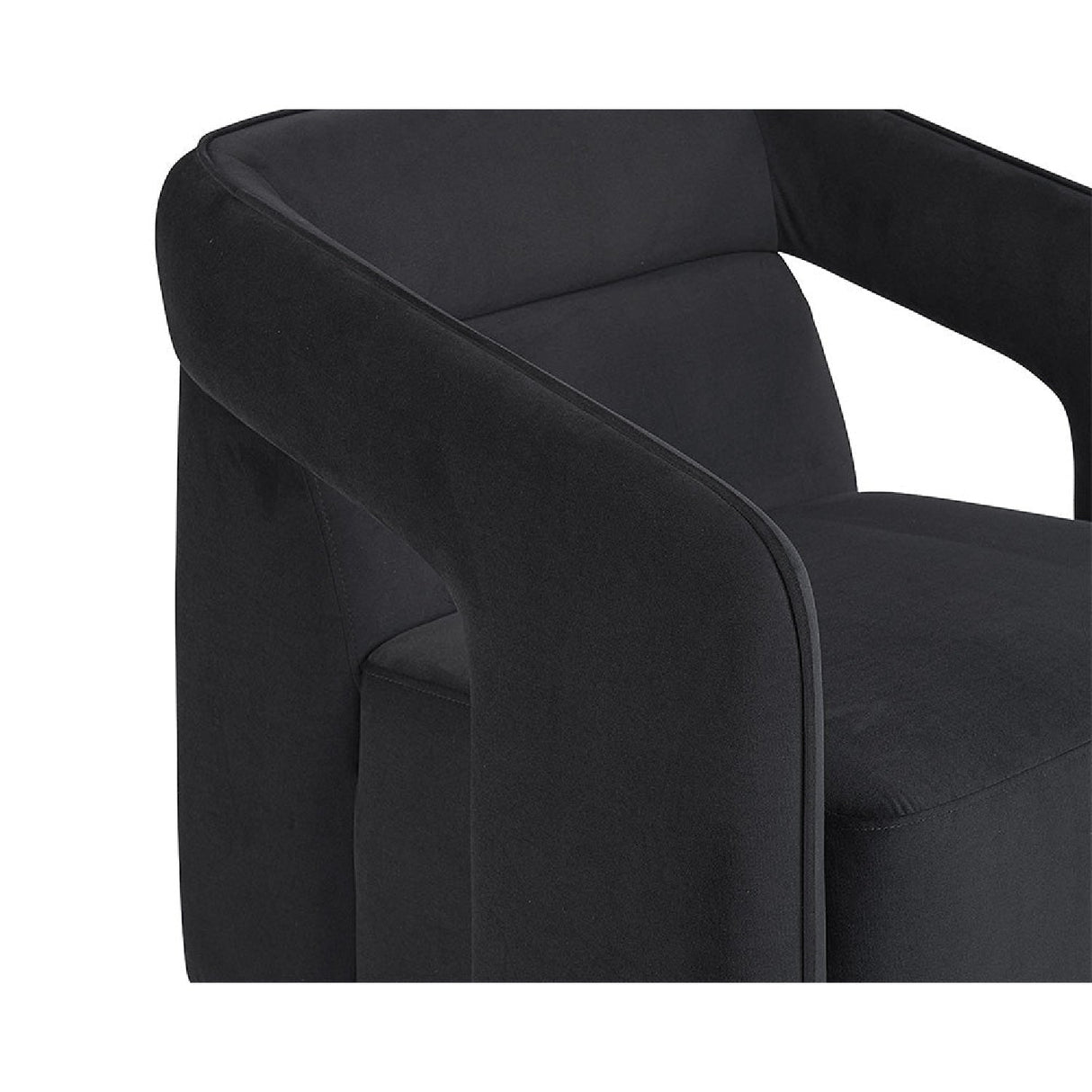 Fabric Upholstered Swivel Lounge Chair by Splendido Kendrick Accent Chair, alternate view 13