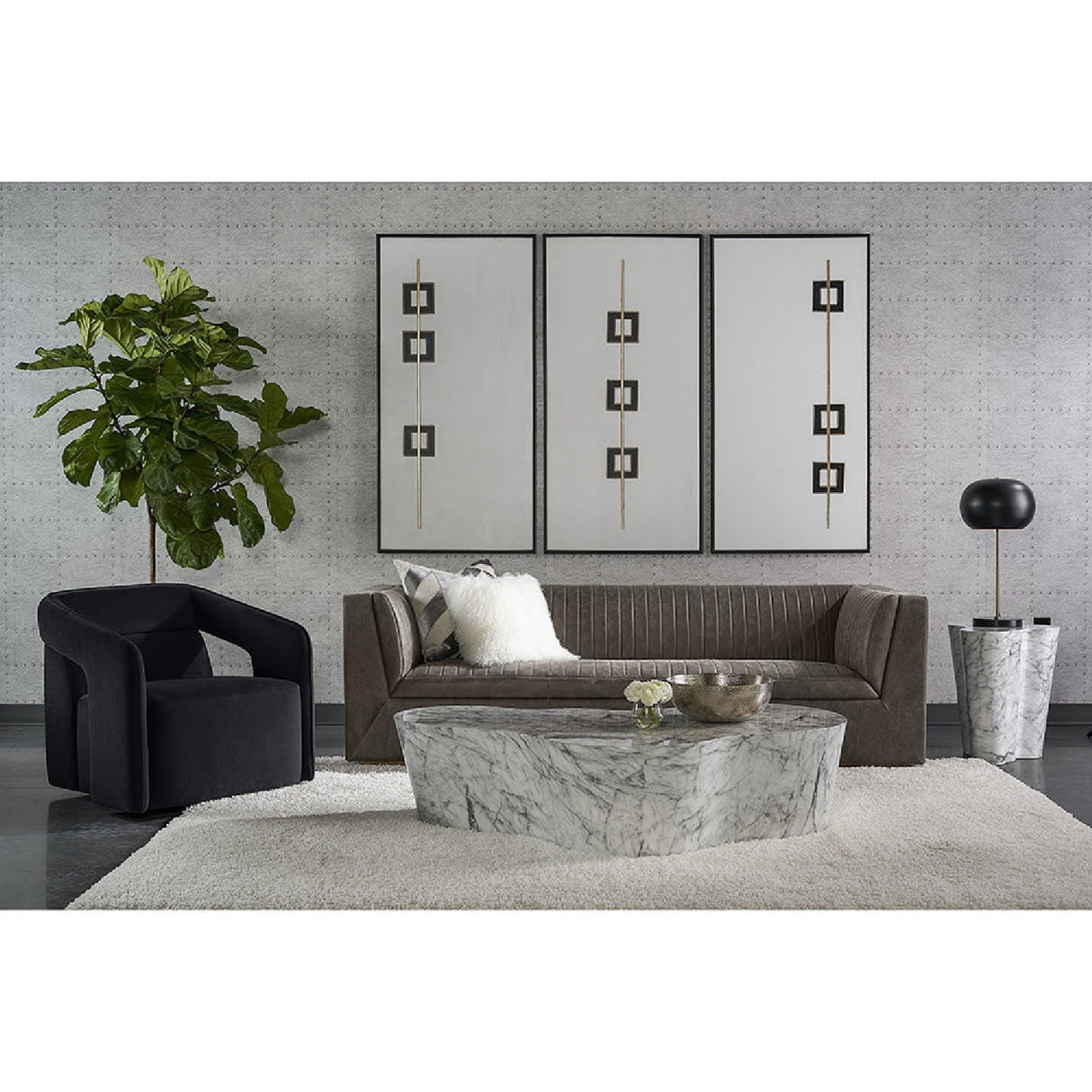 Fabric Upholstered Swivel Lounge Chair by Splendido Kendrick Accent Chair, alternate view 16