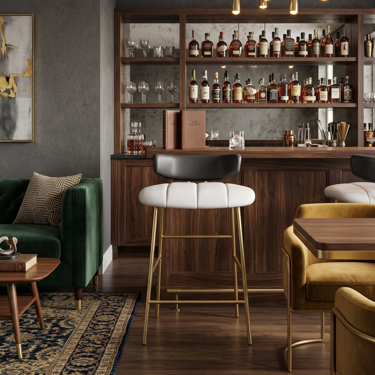 Leather Inspired Counter Stool by Splendido Lorelei, alternate view 2