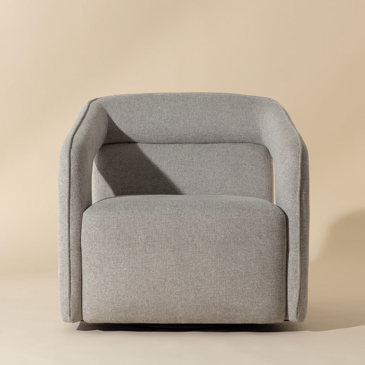 Fabric Upholstered Swivel Lounge Chair | Oroa.com