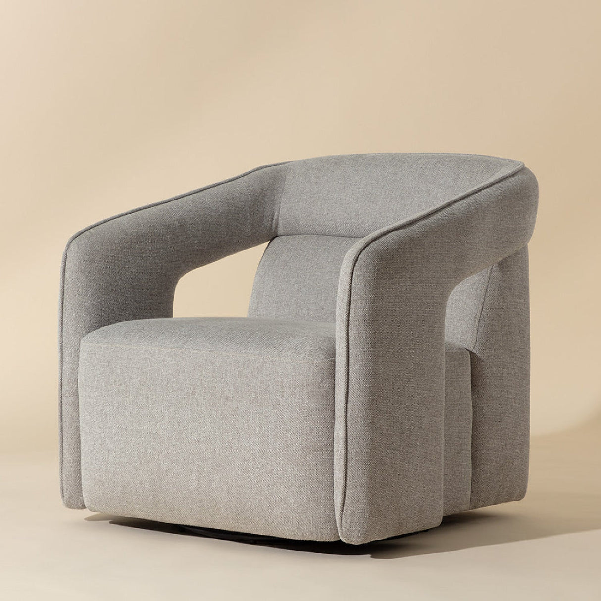 Fabric Upholstered Swivel Lounge Chair by Splendido Kendrick Accent Chair, alternate view 4