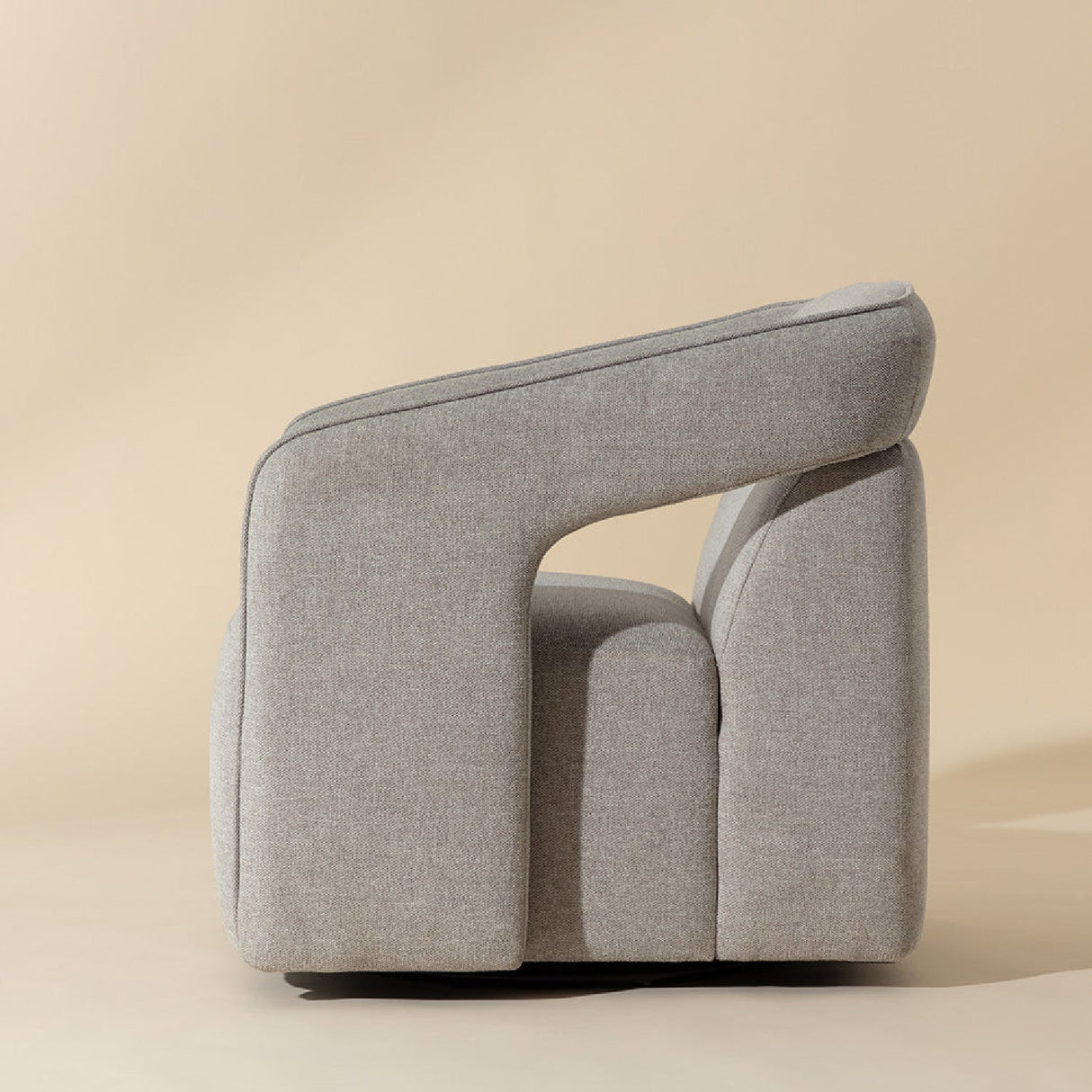 Fabric Upholstered Swivel Lounge Chair by Splendido Kendrick Accent Chair, alternate view 5