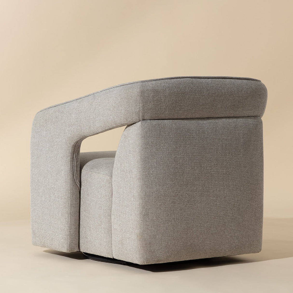 Fabric Upholstered Swivel Lounge Chair by Splendido Kendrick Accent Chair, alternate view 6