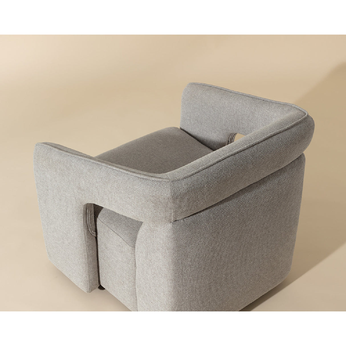 Fabric Upholstered Swivel Lounge Chair by Splendido Kendrick Accent Chair, alternate view 7