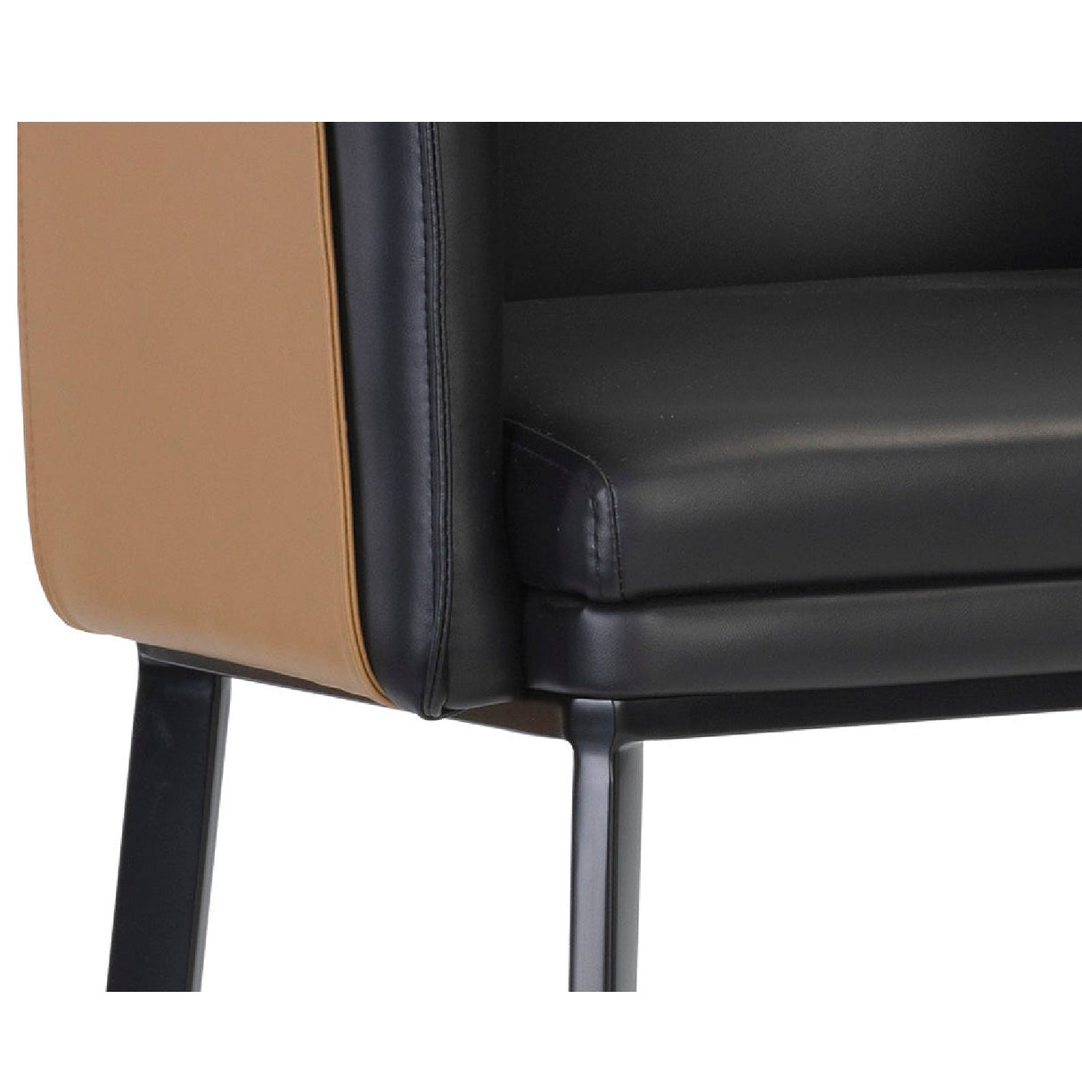 Two-Toned Leather Bar Stool by Splendido Carter Barstool, alternate view 15