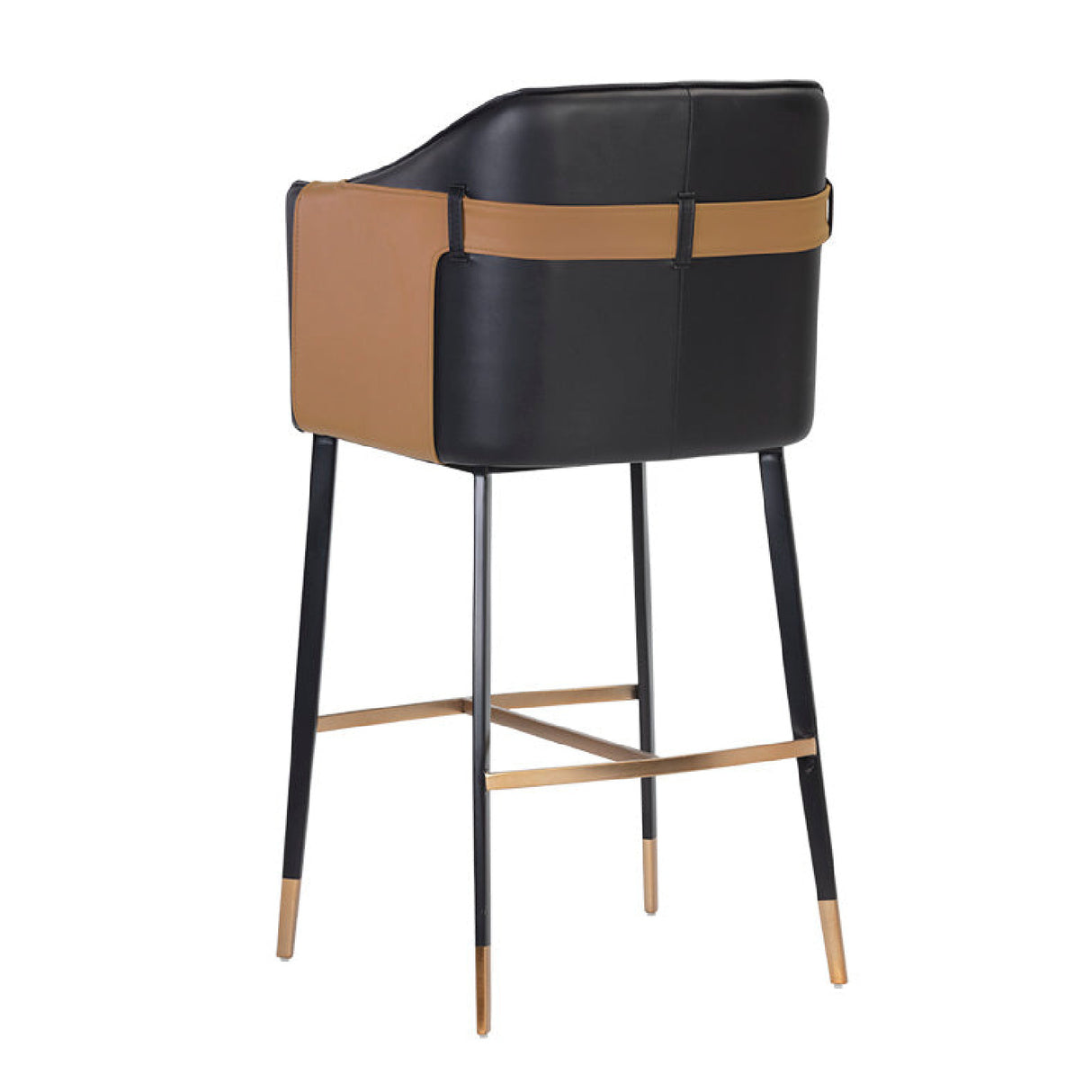 Two-Toned Leather Bar Stool by Splendido Carter Barstool, alternate view 12