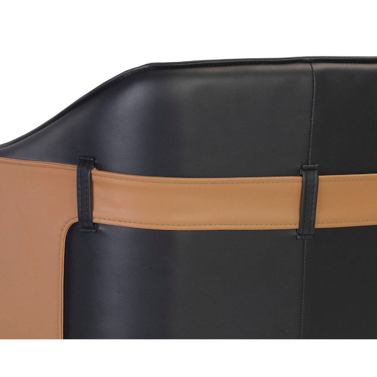 Two-Toned Leather Bar Stool by Splendido Carter Barstool, alternate view 14