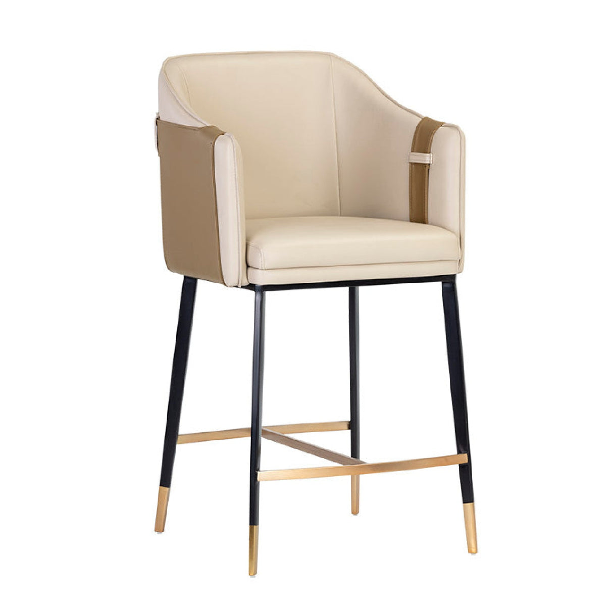 Two-Toned Leather Counter Stool by Splendido Carter
